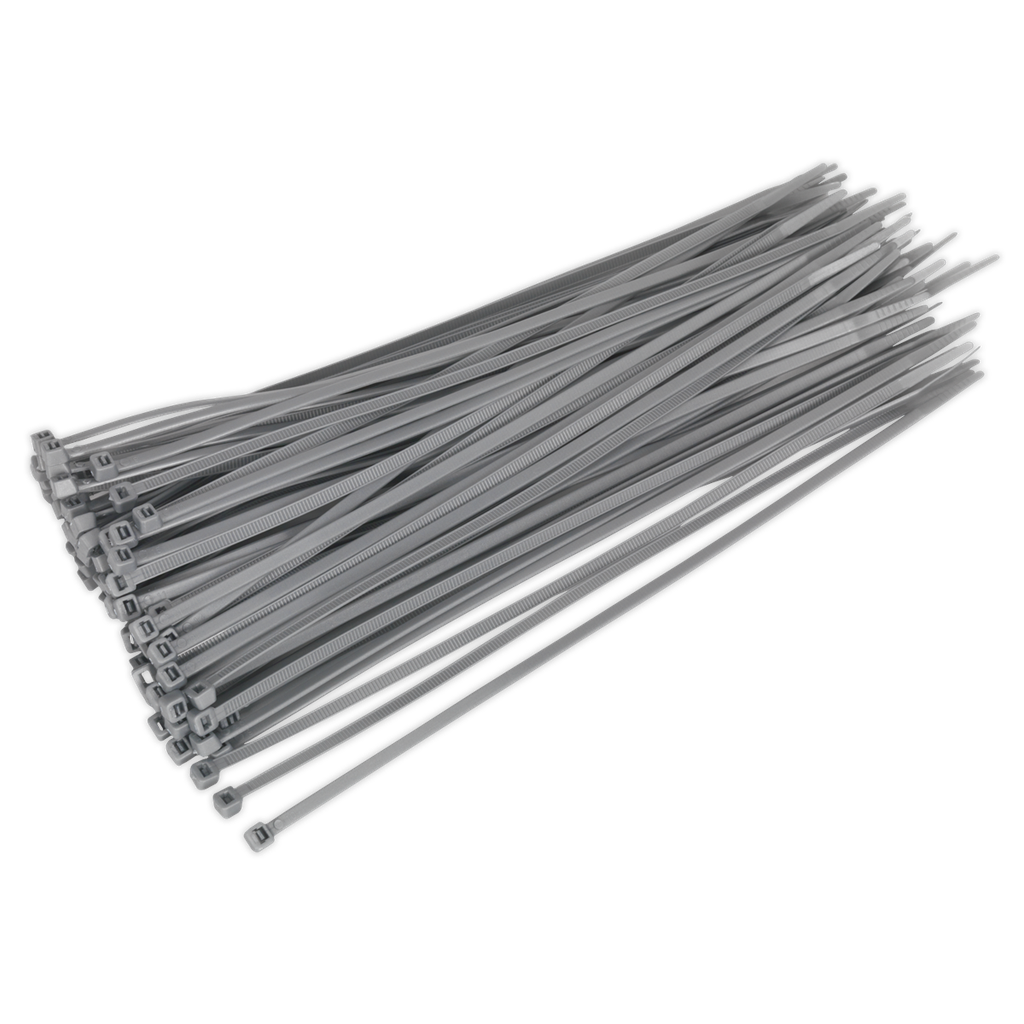 Sealey Cable Tie 300 x 4.4mm, Silver - Pack of 100