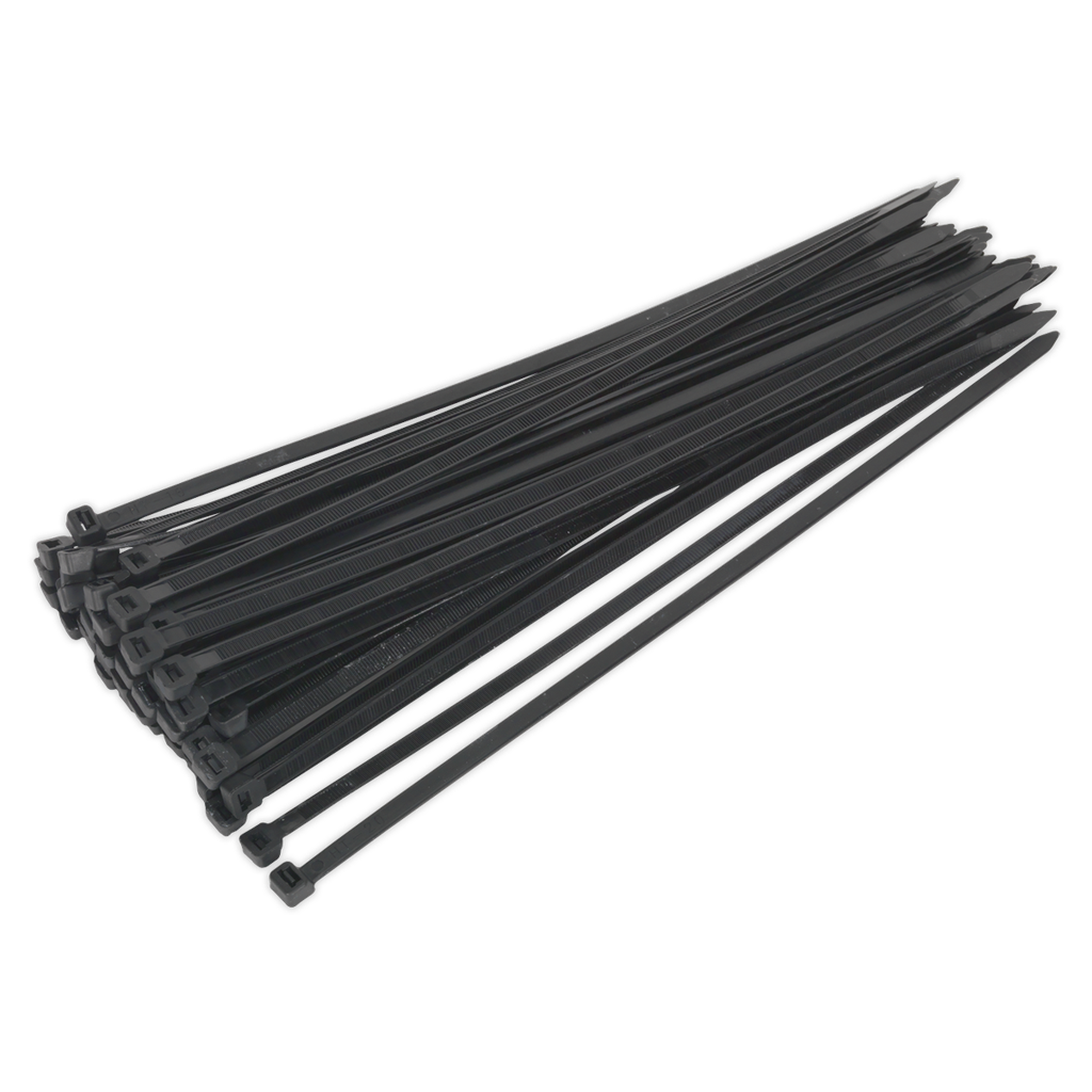 Sealey Cable Tie 350 x 7.6mm, Black - Pack of 50