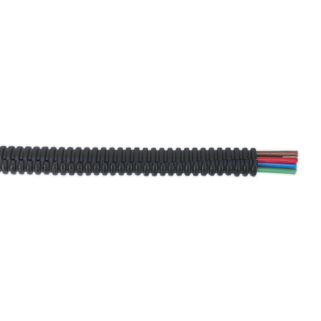 Sealey Split Convoluted Cable Sleeving Split 7-10mm 200m