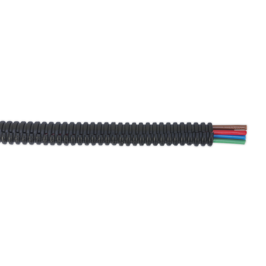 Sealey Split Convoluted Cable Sleeving Split 7-10mm 50m