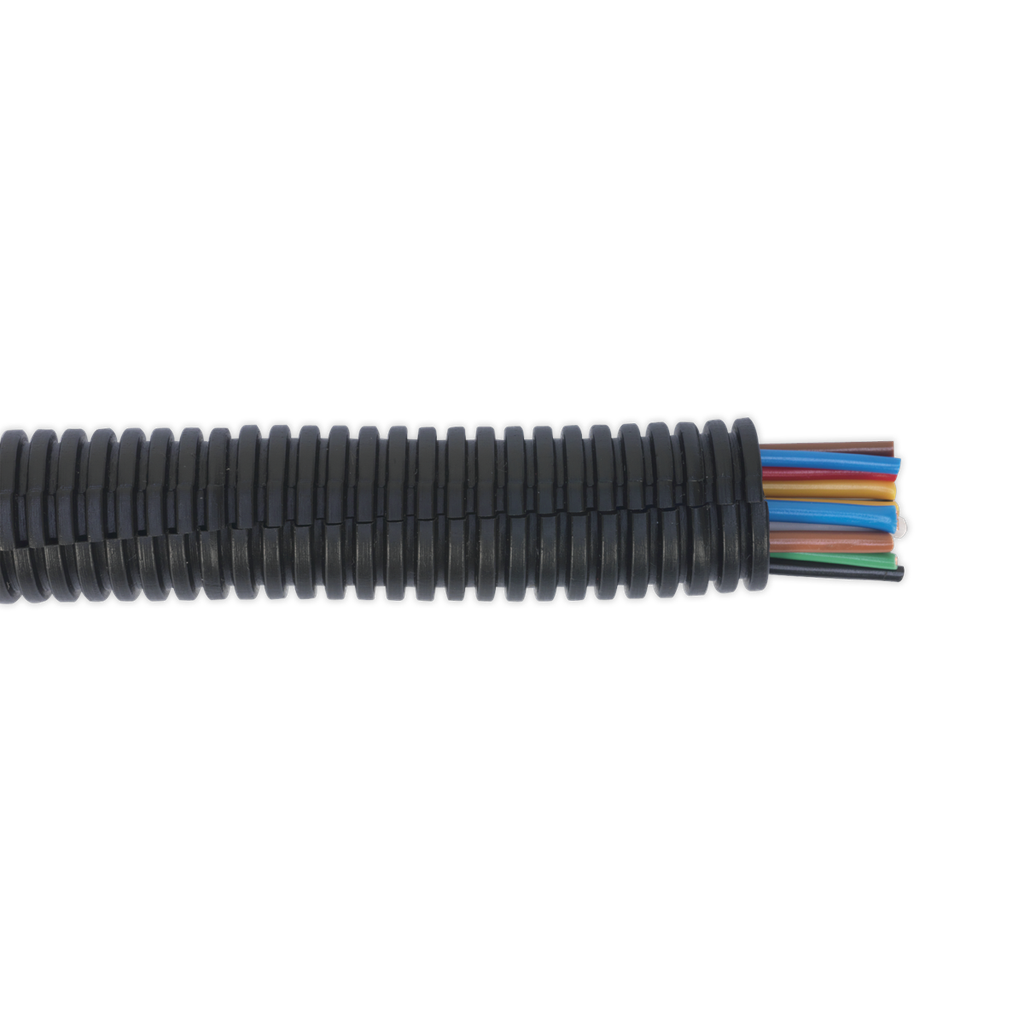 Sealey Split Convoluted Cable Sleeving Split 17-21mm 10m