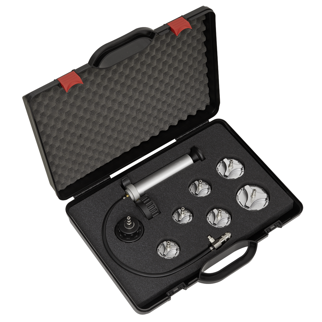 Commercial Cooling System Pressure Test Kit 7pc