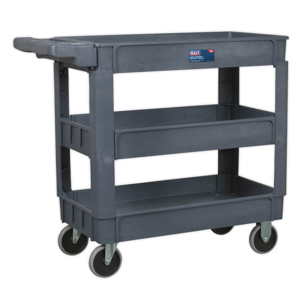 Sealey Composite Heavy-Duty Trolley 3-Level