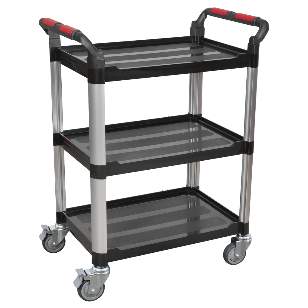 Sealey Composite Workshop Trolley 3-Level/3 Wall