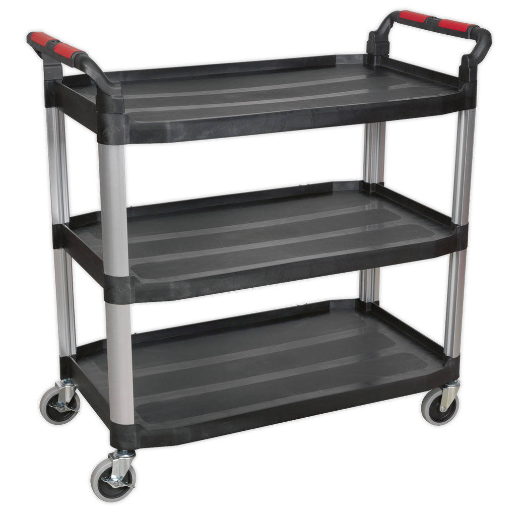 Sealey Composite Workshop Trolley 3-Level/3 Wall