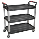 Sealey Composite Workshop Trolley 3-Level/3 Wall