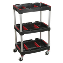 Sealey Composite Workshop Trolley with Parts Storage 3-Level