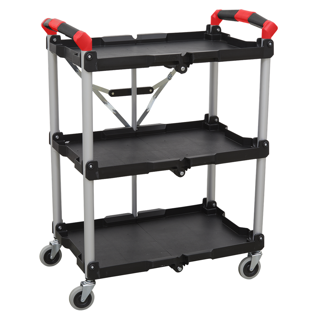 Sealey Folding Workshop Trolley 3-Level