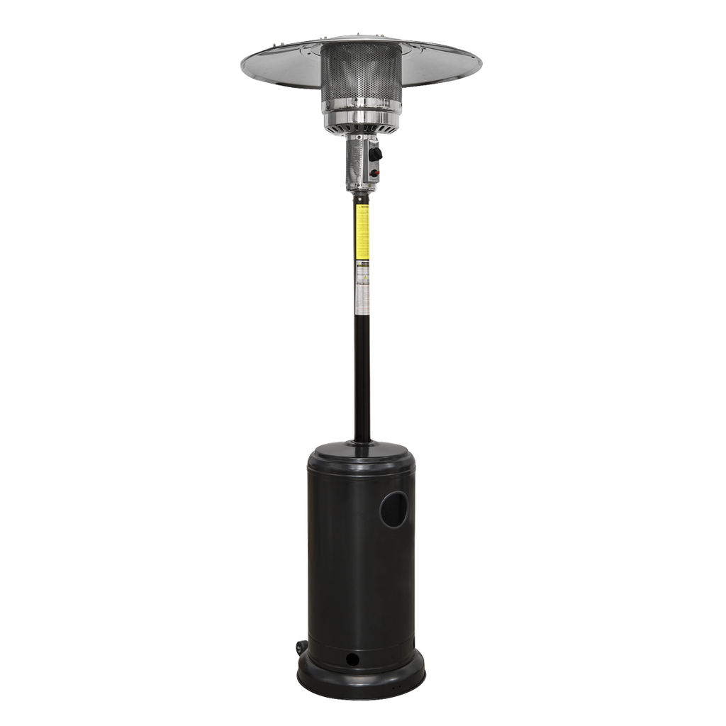 Sealey Dellonda Outdoor Garden Gas Patio Heater 13kW Commercial & Domestic Use, Black