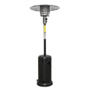 Dellonda Outdoor Garden Gas Patio Heater 13kW Commercial & Domestic Use, Black