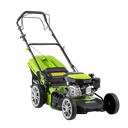 Dellonda Self-Propelled Petrol Lawnmower Grass Cutter with Height Adjustment & Grass Bag 144cc 18"/46cm 4-Stroke Engine