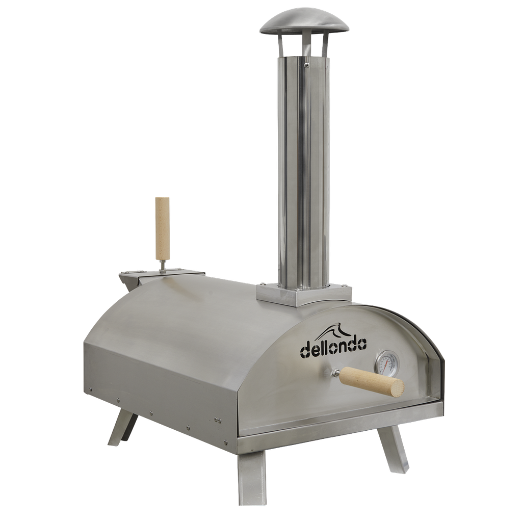 Dellonda Wood-Fired Pizza Oven 14" - Stainless Steel