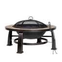 Dellonda 76cm Deluxe Traditional Style Fire Pit/Fireplace/Outdoor Heater - Slate