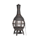 Dellonda Deluxe 360° Chiminea/Fire Pit/Outdoor Heater - Antique Bronze Finish - DG112