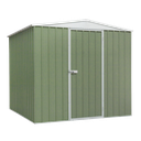 Dellonda Galvanized Steel Storage Shed with Apex Style Roof 230 x 230 x 220cm - Green