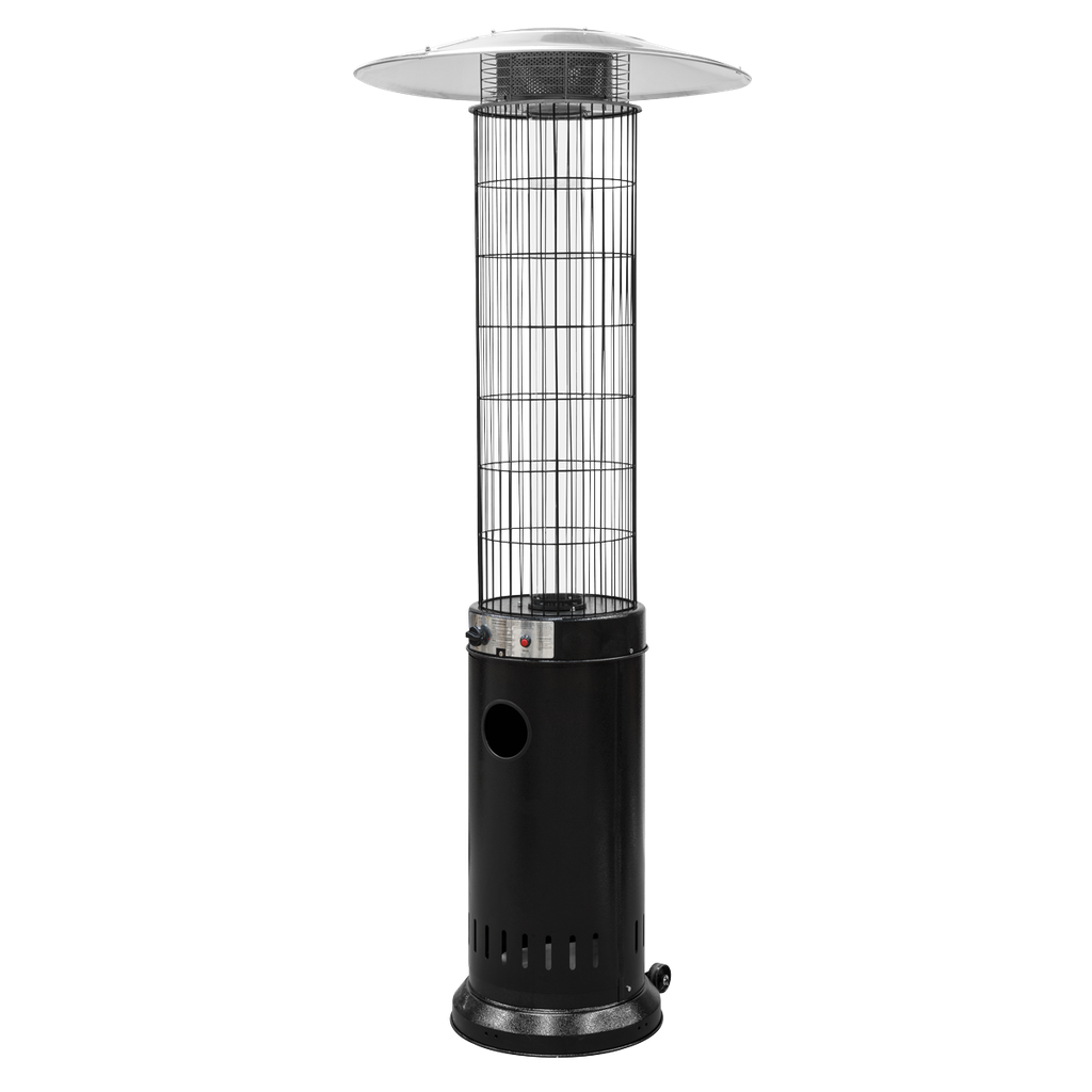 Sealey Dellonda Gas Patio Heater 13kW for Commercial & Domestic Use, Black