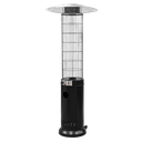 Sealey Dellonda Gas Patio Heater 13kW for Commercial & Domestic Use, Black