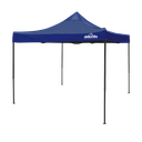 Dellonda Premium 3 x 3m Pop-Up Gazebo, PVC Coated, Water-Resistant Fabric, Supplied with Carry Bag, Rope, Stakes & Weight Bags - Blue Canopy