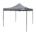 Dellonda Premium 3 x 3m Pop-Up Gazebo, PVC Coated, Water-Resistant Fabric, Supplied with Carry Bag, Rope, Stakes & Weight Bags - Grey Canopy