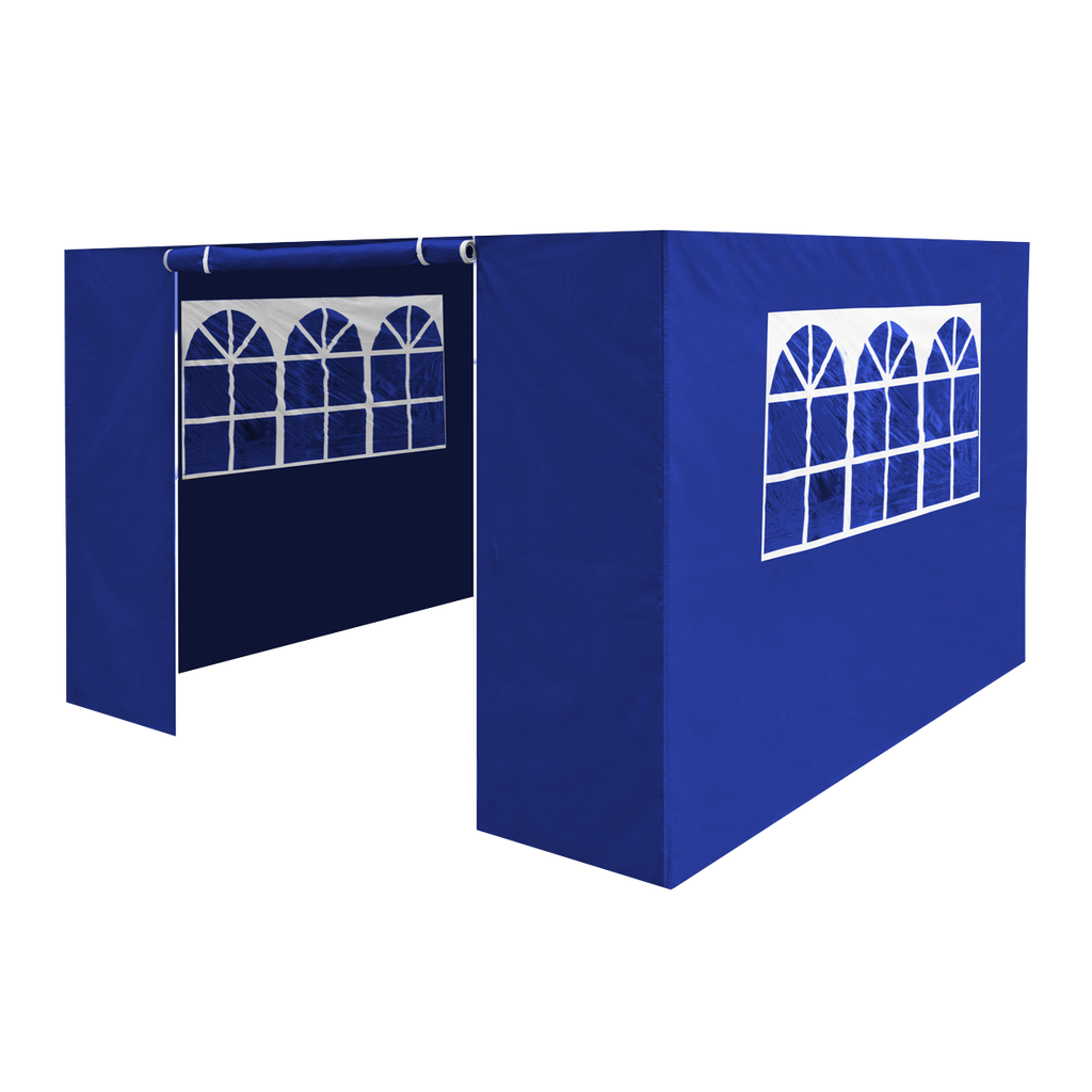 Sealey Dellonda Premium Gazebo/Marquee Side Walls/Doors/Windows, Fits 3 x 3m Models - Blue