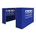 Dellonda Premium Gazebo/Marquee Side Walls/Doors/Windows, Fits 3 x 3m Models - Blue