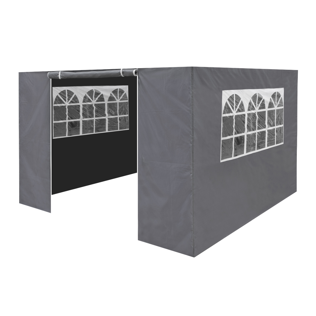 Sealey Dellonda Premium Gazebo/Marquee Side Walls/Doors/Windows, Fits 3 x 3m Models - Grey