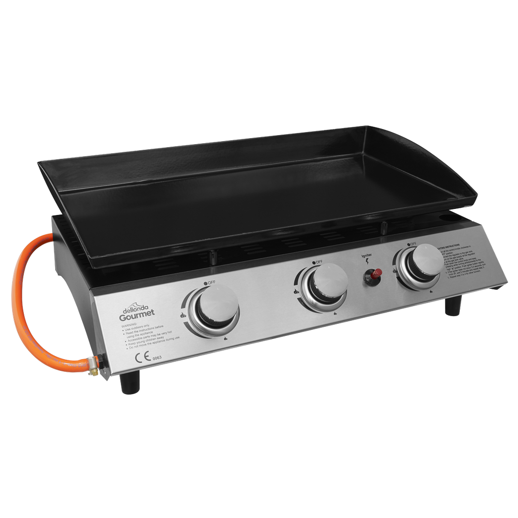 Dellonda 3 Burner Portable Gas Plancha