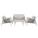 Sealey Dellonda Fusion Aluminium Outdoor Sofa, Arm Chairs & Coff