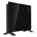 Baridi Electric Glass Panel Heater, 1500W, Thermostat Controlled 24Hr 7 Day Timer, Wi-Fi Enabled, Remote Control, Black - DH137