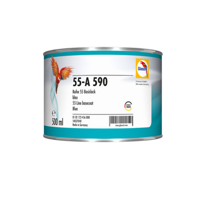 500ml Glasurit 55-A590 Blue Tinter (Each)