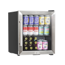 Baridi Mini Tabletop Beer & Drinks Fridge 50L Capacity - Stainless Steel