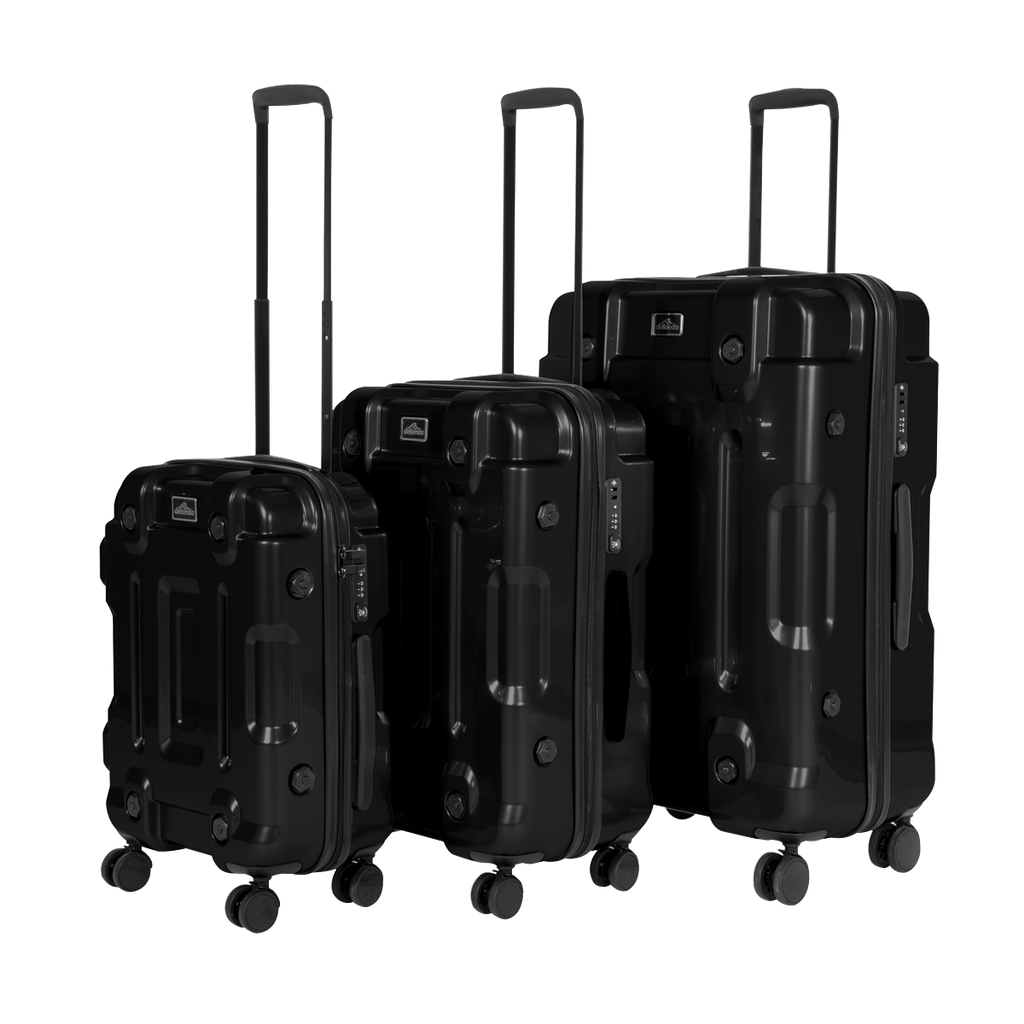 Sealey Dellonda Lightweight ABS Luggage Set 3pc - Black