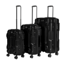Dellonda Lightweight ABS Luggage Set 3pc - Black