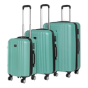 Dellonda Lightweight ABS Luggage Set with TSA Lock - Teal