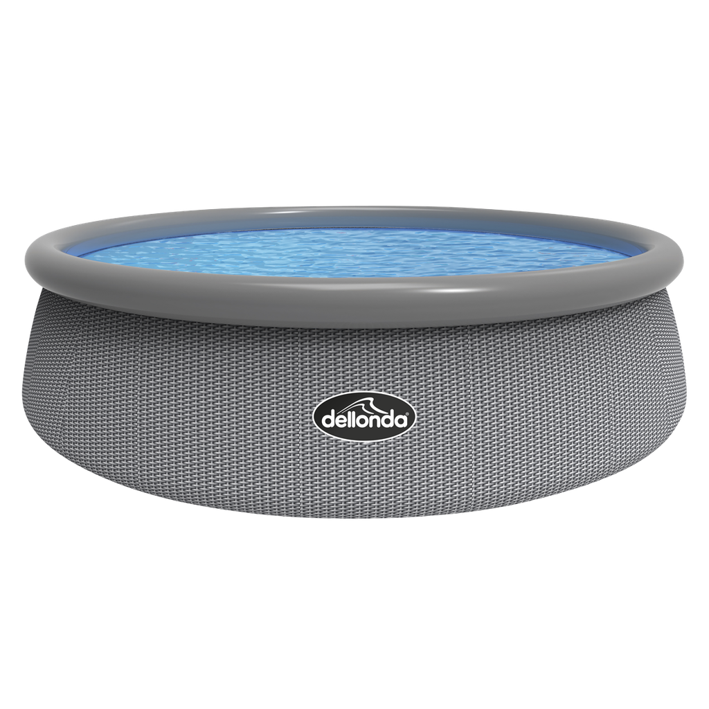 Sealey Dellonda Paddling/Swimming Pool & Pump 15ft - Gray Rattan Effect