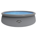 Dellonda Paddling/Swimming Pool & Pump 15ft - Gray Rattan Effect