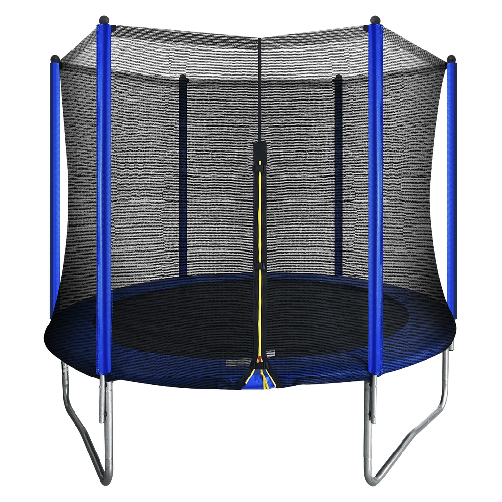 Dellonda Heavy-Duty Outdoor Trampoline with Safety Enclosure Net 8ft
