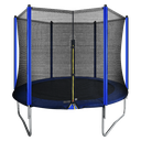 Dellonda Heavy-Duty Outdoor Trampoline with Safety Enclosure Net 8ft