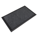 Sealey Rubber Disinfection Mat with Removable Polyester Carpet 450 x 750mm