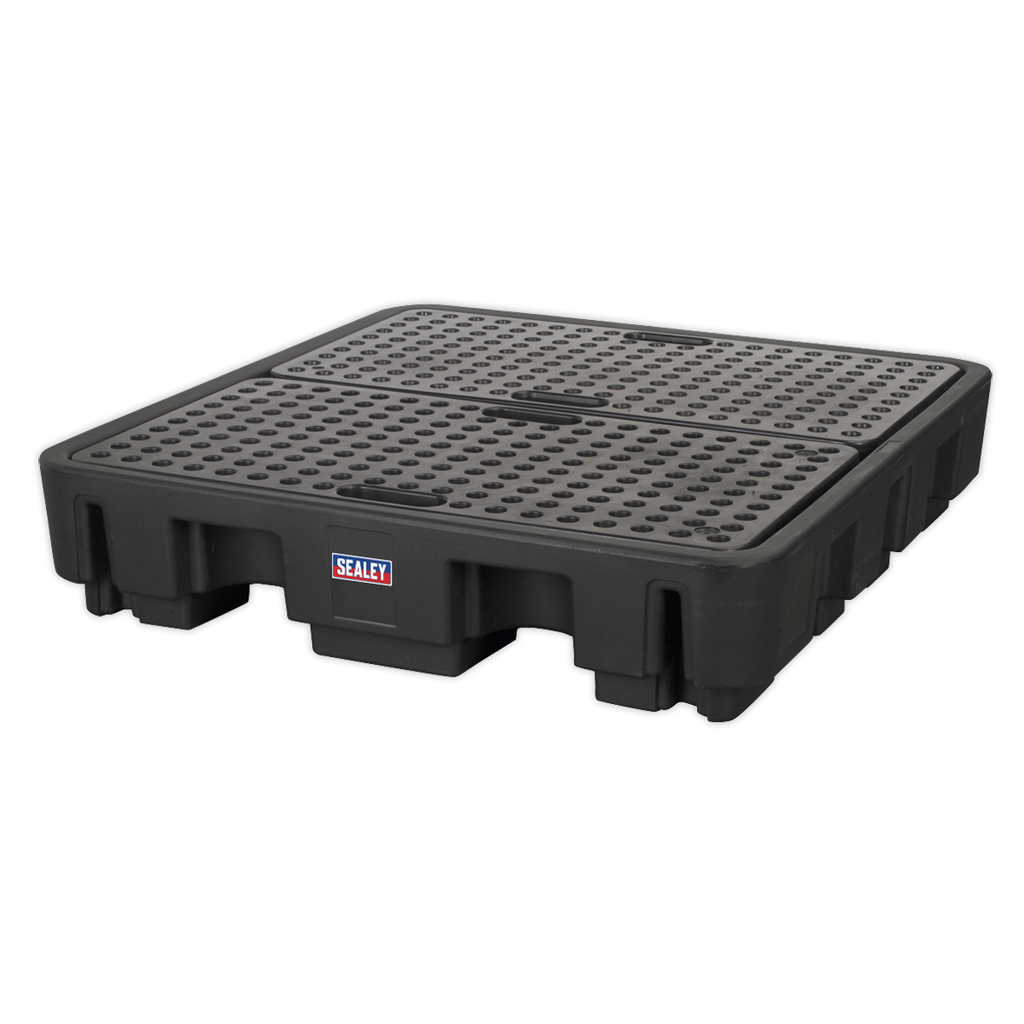 4 Drum Polyethylene Barrel Bund/Spill Pallet 1380 x 1290 x 280mm