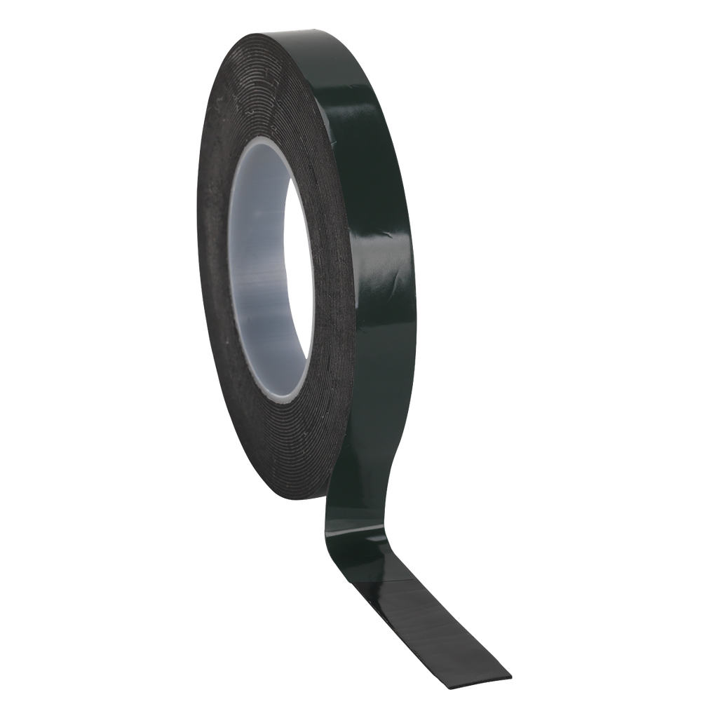 Sealey Double-Sided Adhesive Foam Tape 19mm x 10m - Green Backing