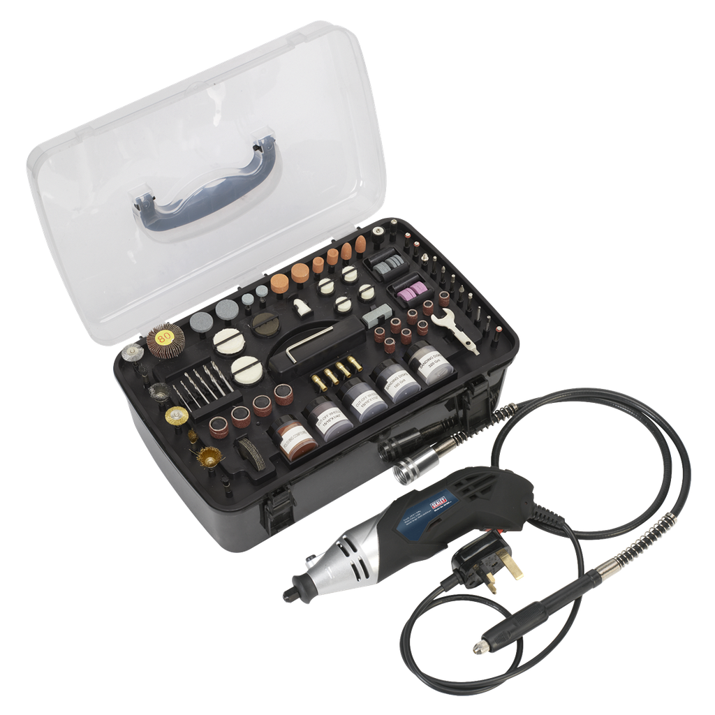 Sealey Multipurpose Rotary Tool & Engraver Kit 230V 219pc