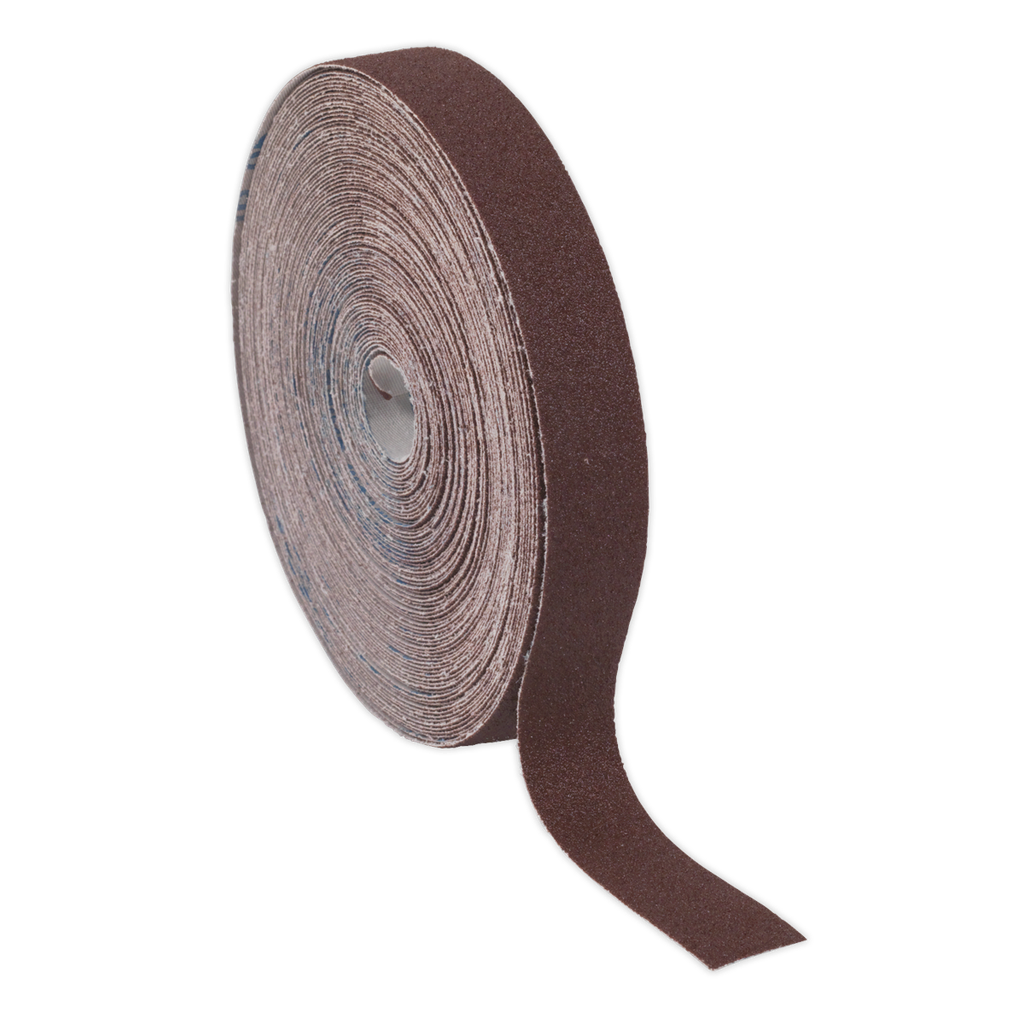 Sealey Emery Roll 120Grit 25mm x 50m - Brown