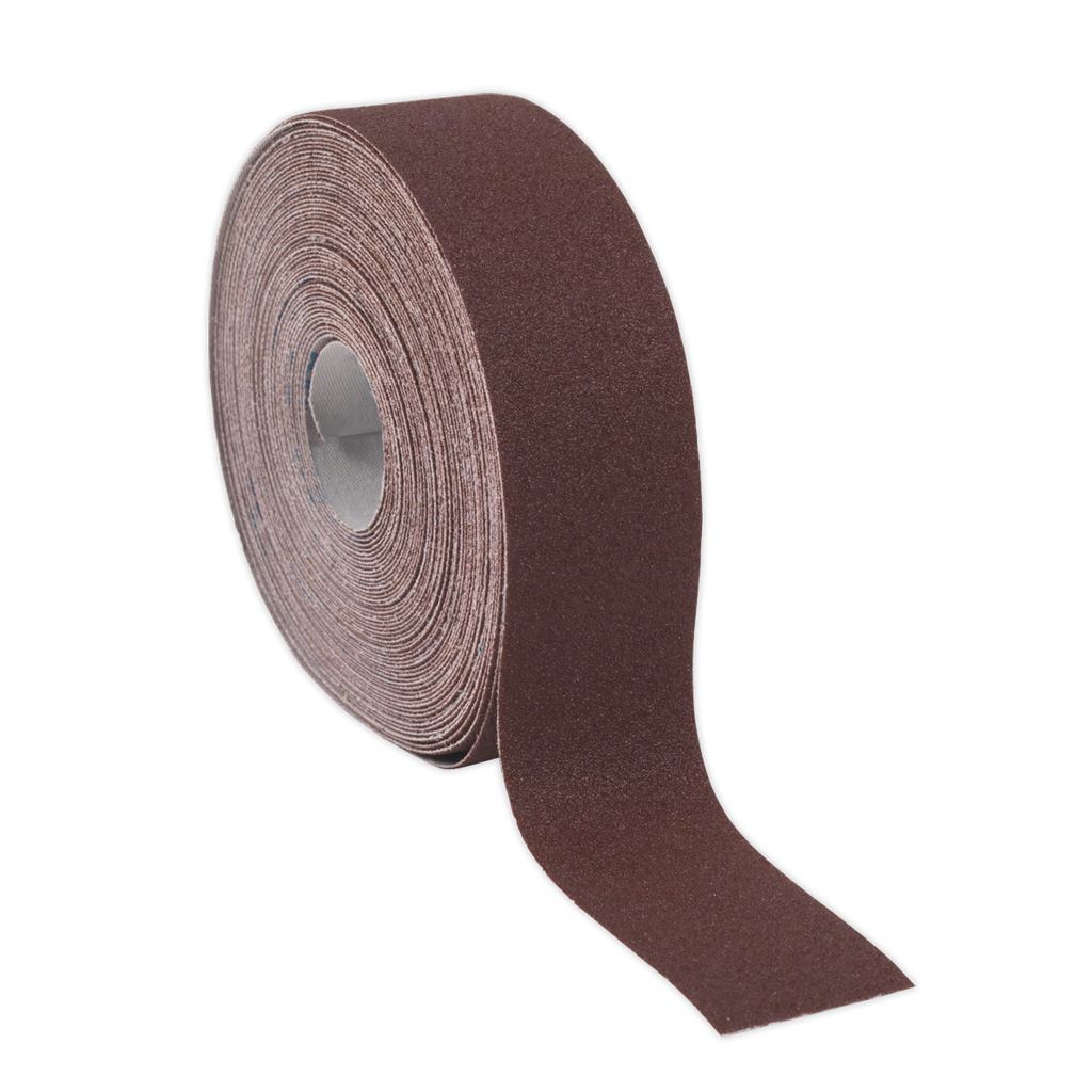 Sealey Engineer's Emery Roll 80Grit 50mm x 50m - Brown