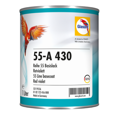 1ltr Glasurit 55-A430 Red Violet Tinter (Each)