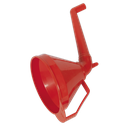 Sealey Fixed Offset Spout Funnel with Filter 160mm - Medium
