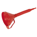 Sealey Flexible Spout Funnel with Filter 160mm - Medium