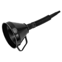 Sealey Flexible Spout Funnel with Filter 160mm