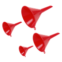 Economy Fixed Spout Funnel Set 4pc - Small