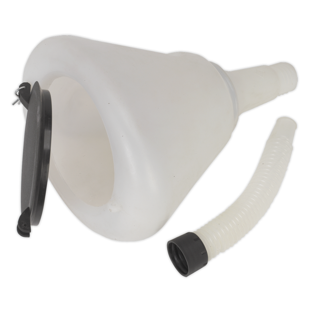 Sealey Funnel with Closing Lid 200mm